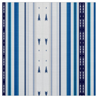 Abstract Symphony in Blue 5 (Vertical Lines) Stoff