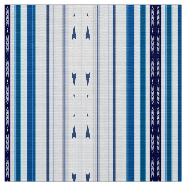Abstract Symphony in Blue 5 (Vertical Lines) Stoff (Muster)
