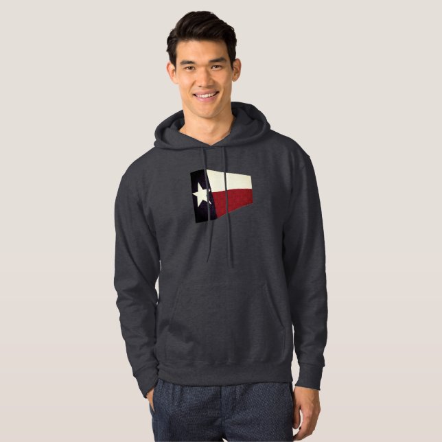 abstract texas flag mens hoodie (Vorne ganz)