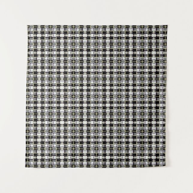 abstract texture, colorful checkered pattern, simp wandteppich (Vorderseite)