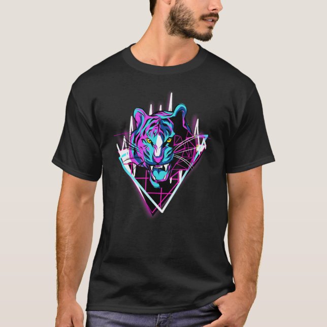 Abstract Tiger T-Shirt (Vorderseite)