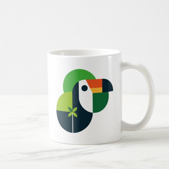 Abstract Toucan Iconic Brazilian Bird Inspired Art Kaffeetasse (Rechts)
