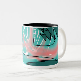 Abstract Traction Mug Zweifarbige Tasse