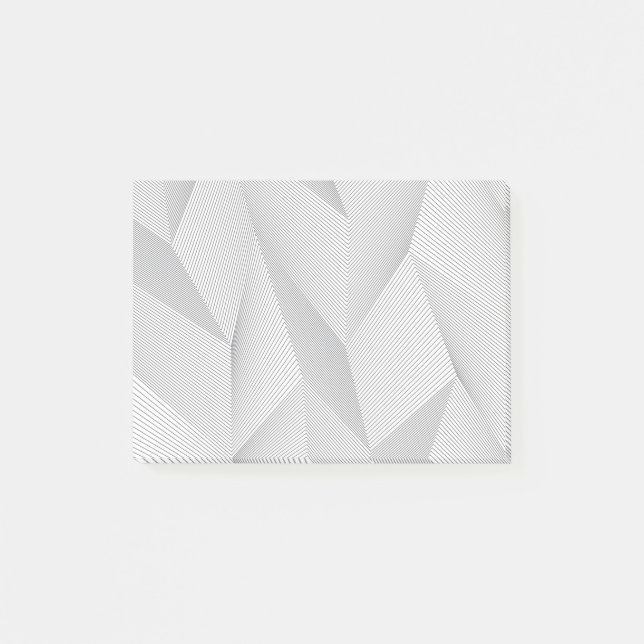 Abstract, trendy, modern, simple line pattern post-it klebezettel (Vorderseite)