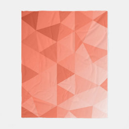 Abstract Triangles Seamless Pattern - Red Version Fleecedecke