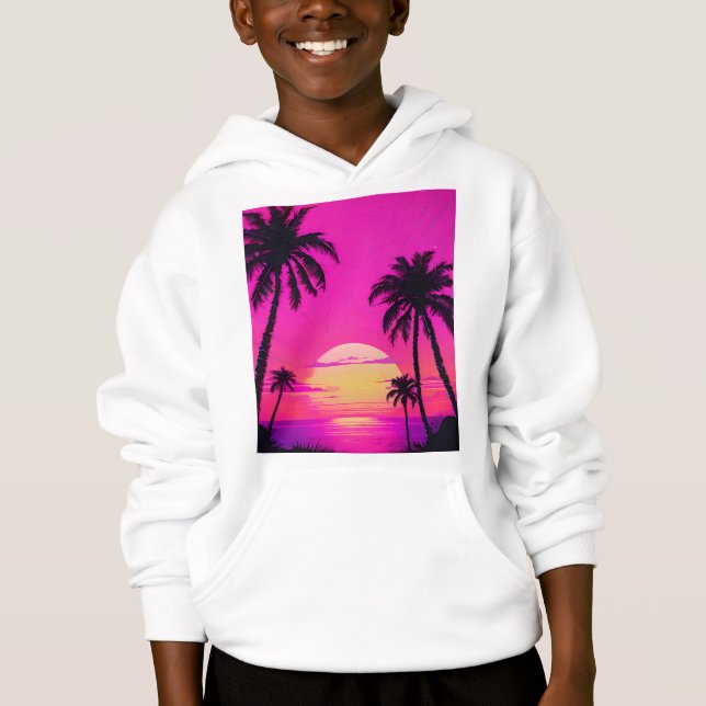 Abstract Tunnel Perspective with Two Figures Hoodie (Vorderseite)