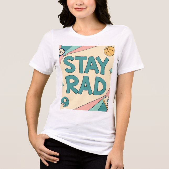 Abstract Tunnel Perspective with Two Figures Tri-Blend Shirt (Vorderseite)
