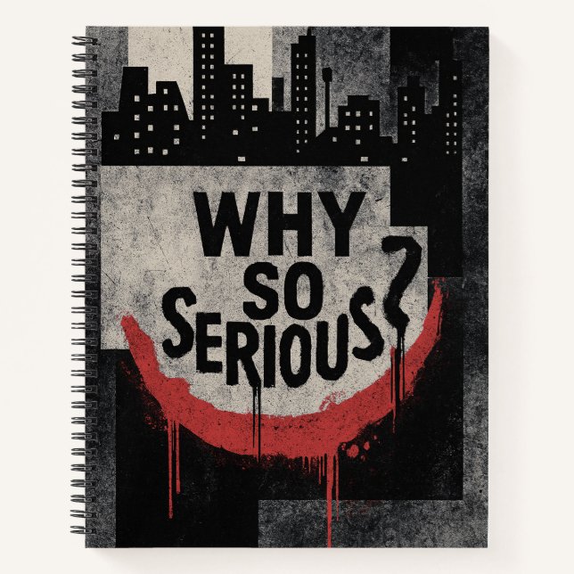 Abstract Urban Grin Art Notizbuch (Vorderseite)