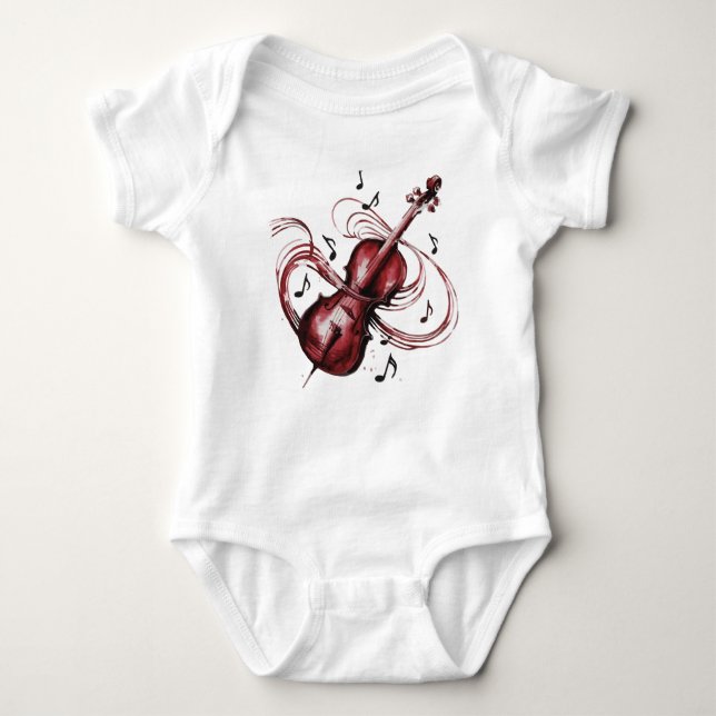 abstract violin baby strampler (Vorderseite)