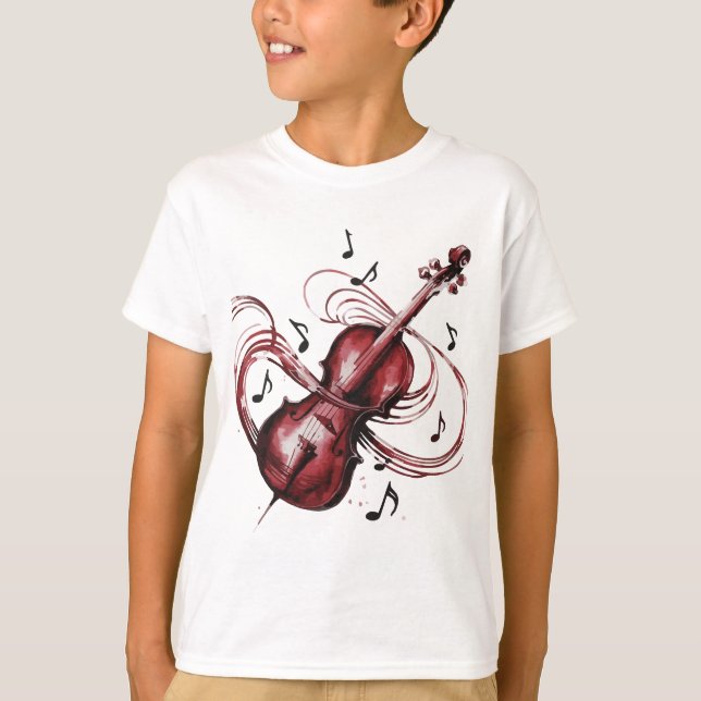 Abstract violin basic children's T-Shirt (Vorderseite)