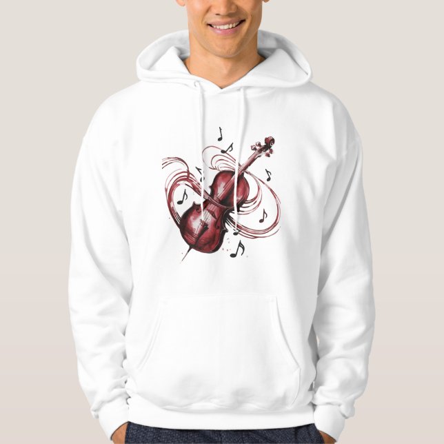 abstract violin hoodie (Vorderseite)