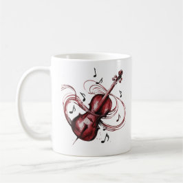 abstract violin  kaffeetasse