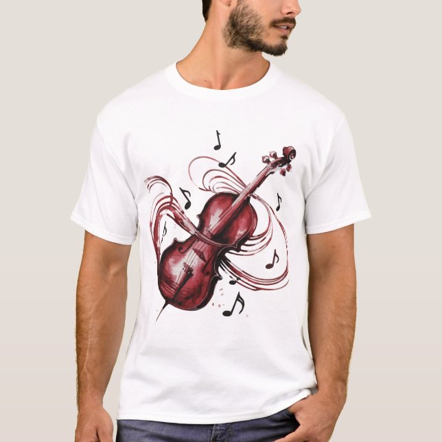 abstract violin T-Shirt (Vorderseite)