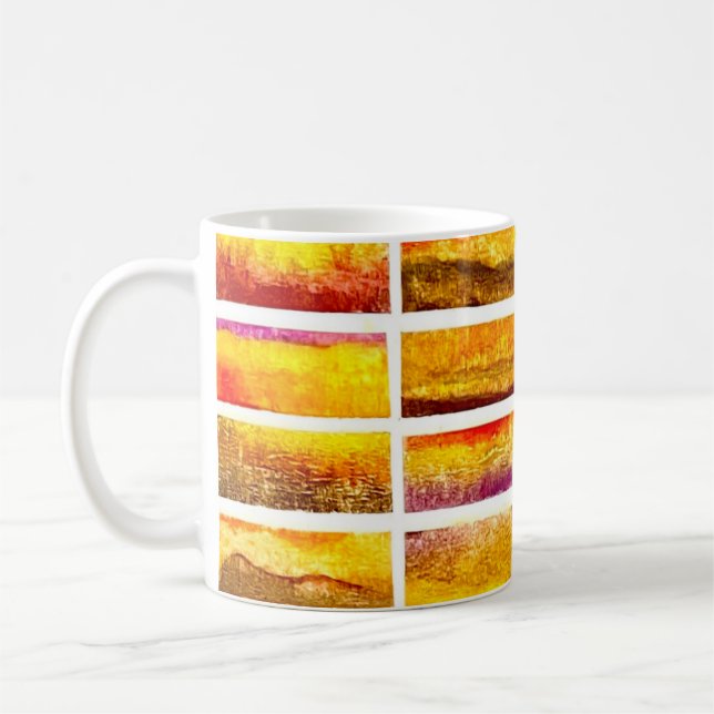 Abstract Watercolor Fall Landscape Colors Kaffeetasse (Links)