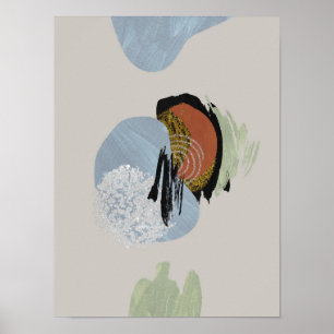 Abstract Watercolor Geometrical, Abstract, Minimal Poster