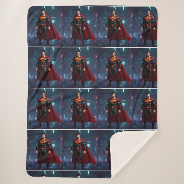 Abstract Watercolor Sherpa Blanket Sherpadecke (Vorderseite)