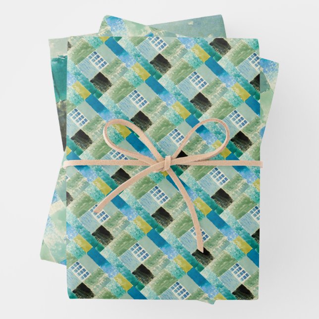 Abstract watercolor window by Paul Klee Geschenkpapier Set (Beispiel)