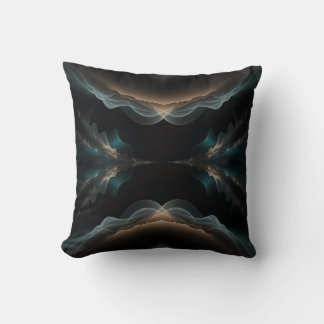 Abstract Wave Energy Throw Pillow Kissen