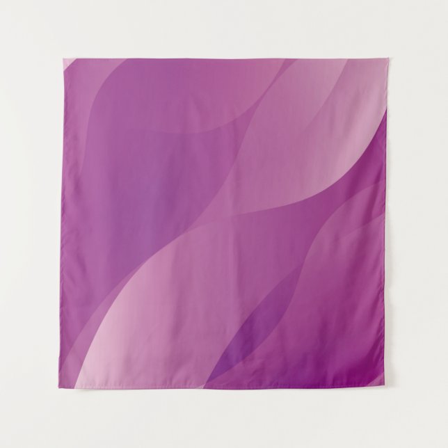 Abstract Waves. Futuristic Technology Style Backgr Wandteppich (Vorderseite)
