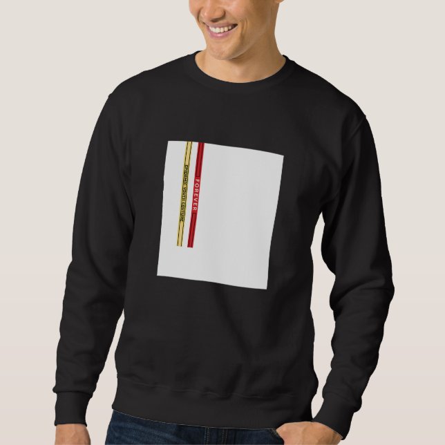 Abstract White Square Straps Illustration Graphic  Sweatshirt (Vorderseite)