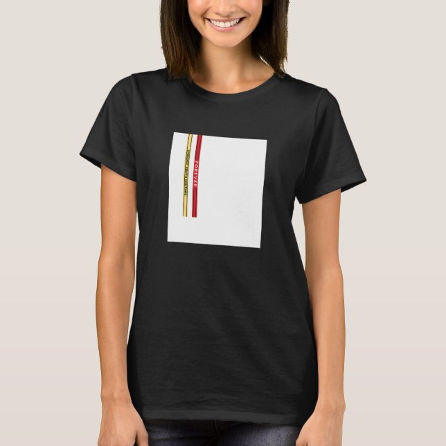 Abstract White Square Straps Illustration Graphic  T-Shirt (Vorderseite)