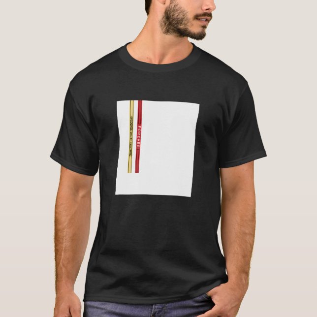 Abstract White Square Straps Illustration Graphic  T-Shirt (Vorderseite)