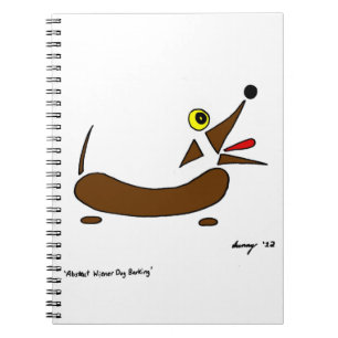 Abstract Wiener Dog Notebook Notizblock