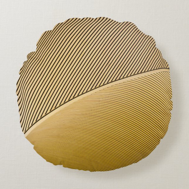 Abstract Wraps 14 Rundes Kissen (Vorderseite)