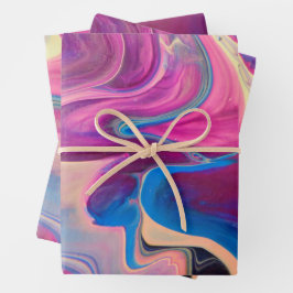 Abstract Wraps 6 Geschenkpapier Set
