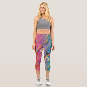 Abstract Zusammensetzung Capri Leggings