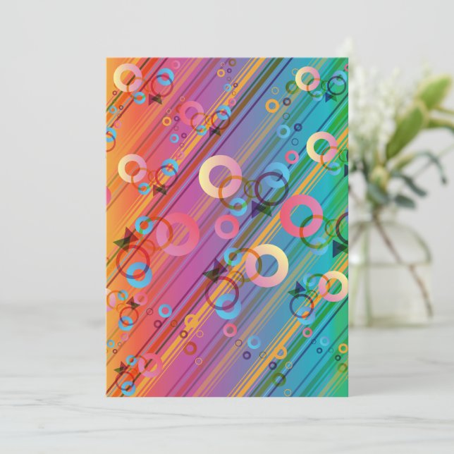 Abstract Zusammensetzung Dankeskarte (Stehend Vorderseite)