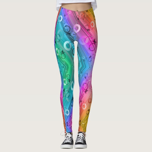 Abstract Zusammensetzung Leggings (Vorderseite)