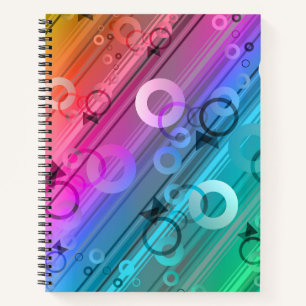 Abstract Zusammensetzung Notizbuch