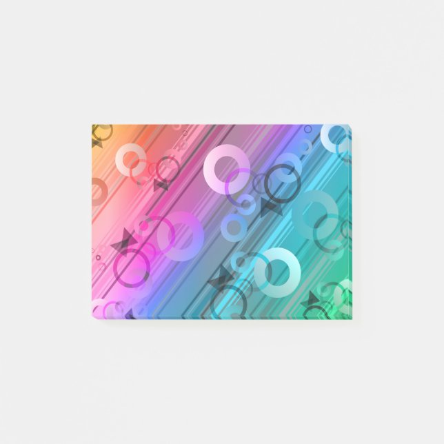 Abstract Zusammensetzung Post-it Klebezettel (Vorderseite)