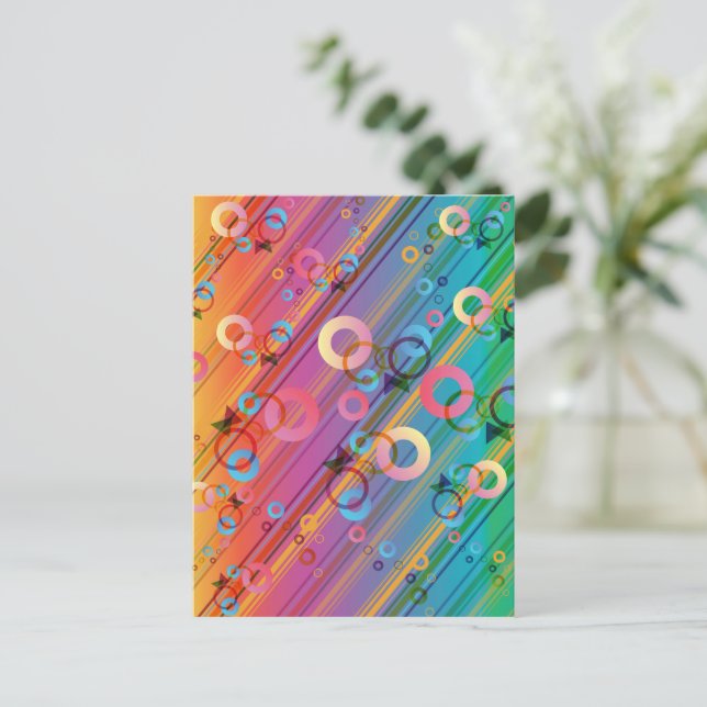 Abstract Zusammensetzung Postkarte (Stehend Vorderseite)