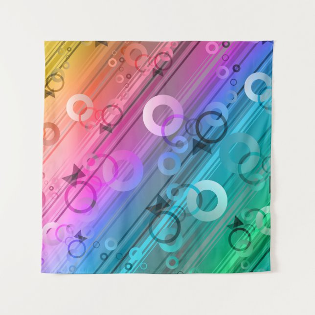 Abstract Zusammensetzung Wandteppich (Vorderseite)