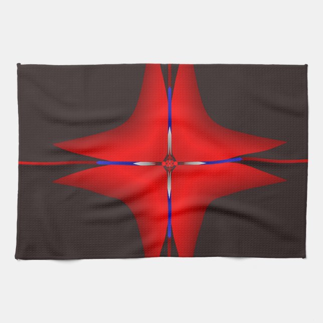 Abstractapax A 11_2014, abstrakte Kunst Geschirrtuch (Horizontal)
