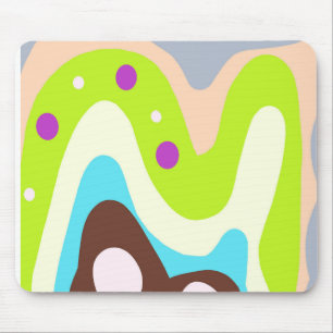 Abstracted painted mousepad