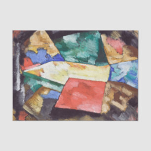 Abstraction Blue Yellow & Green von Marsden Hartle Seidenpapier