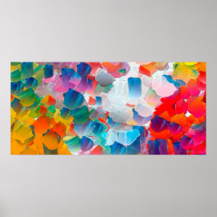 Abstraction oil painting. Creative design backgrou Poster