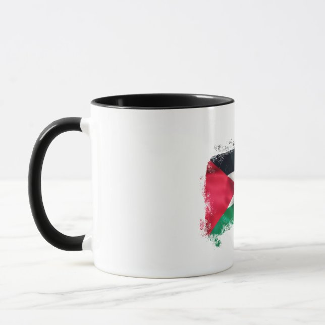 abstrak Ekspresionisme palestina Tasse (Links)