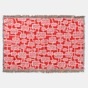 Abstrakt 041113 - Rot weiß Decke