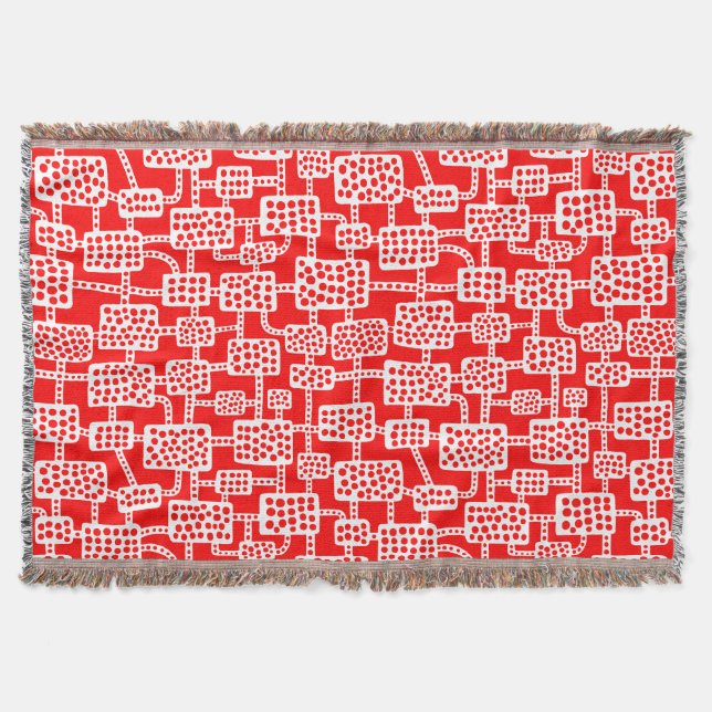 Abstrakt 041113 - Rot weiß Decke (Vorderseite)