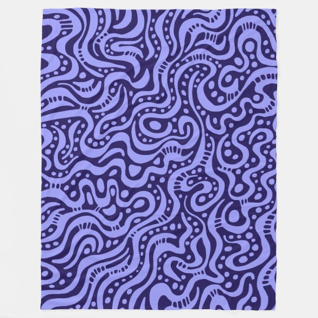 Abstrakt 041211 - Pastel Blue auf 150a51 Fleecedecke (Vorderseite)