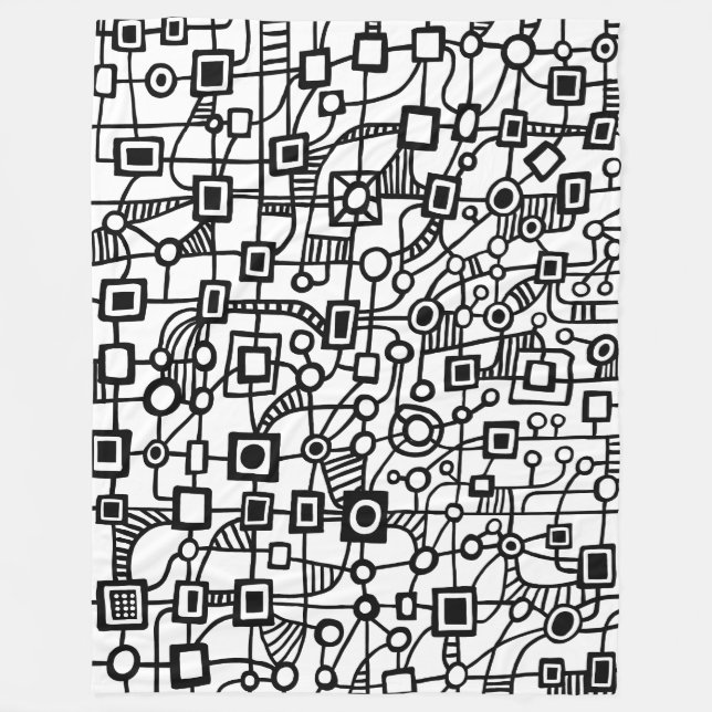 Abstrakt 070517 fleecedecke (Vorderseite)
