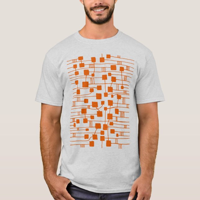 Abstrakt 111211 - Orange T-Shirt (Vorderseite)