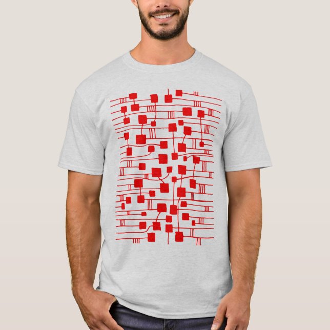 Abstrakt 111211 - Rot T-Shirt (Vorderseite)
