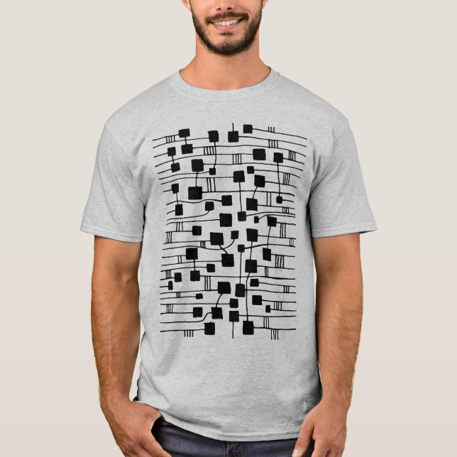 Abstrakt 111211 - Schwarz T-Shirt (Vorderseite)