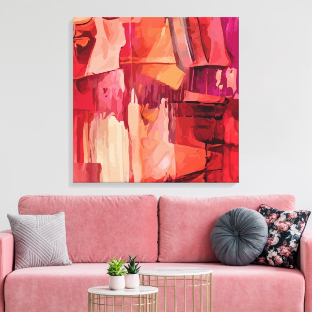 Abstrakt 14458 leinwanddruck (Insitu (Wohnzimmer))