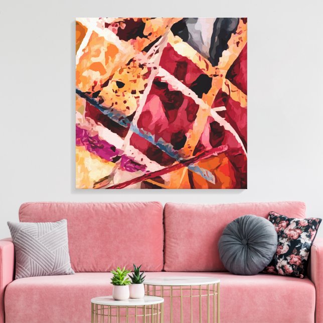 Abstrakt 14545 leinwanddruck (Insitu (Wohnzimmer))